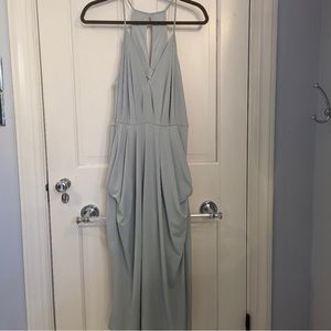 BCBgG silver/gray faux wrap dress sz s